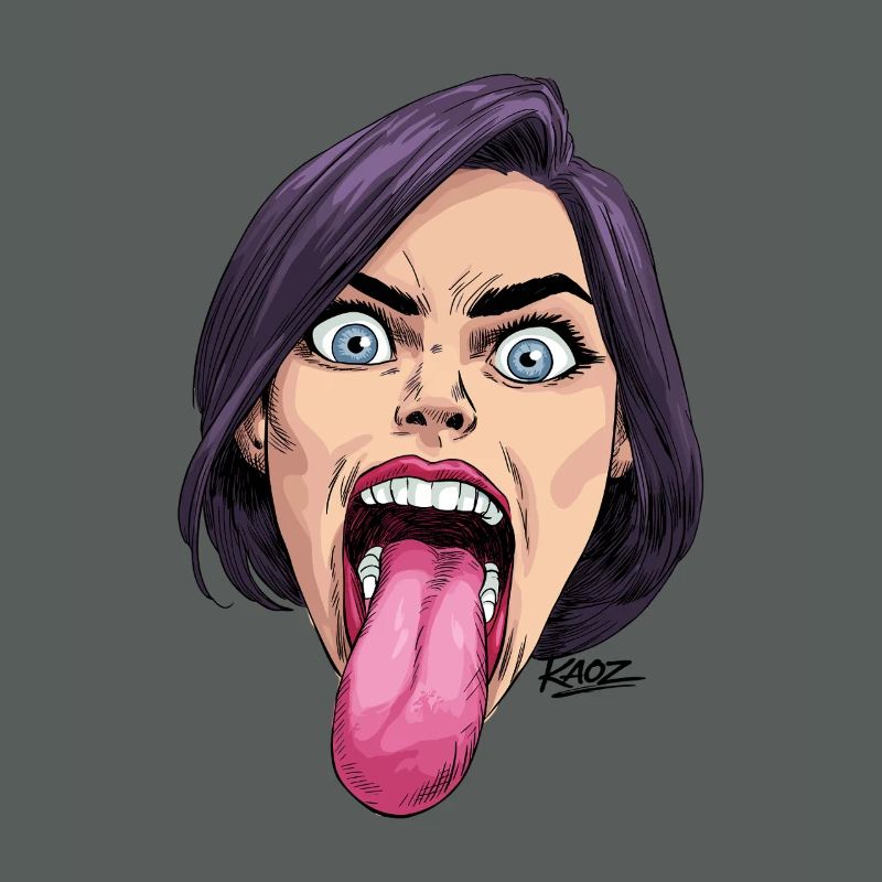 Tongue Out: Comic Expression