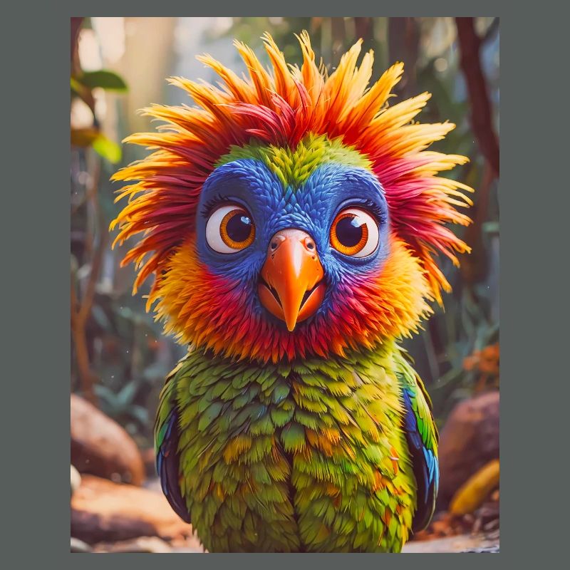 super süßes australisches Tier Regenbogenlorikeet