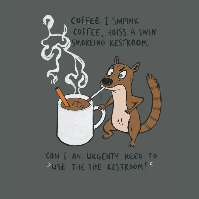 Kaffee Notfall Beutier Eichhörnchen Kippe 