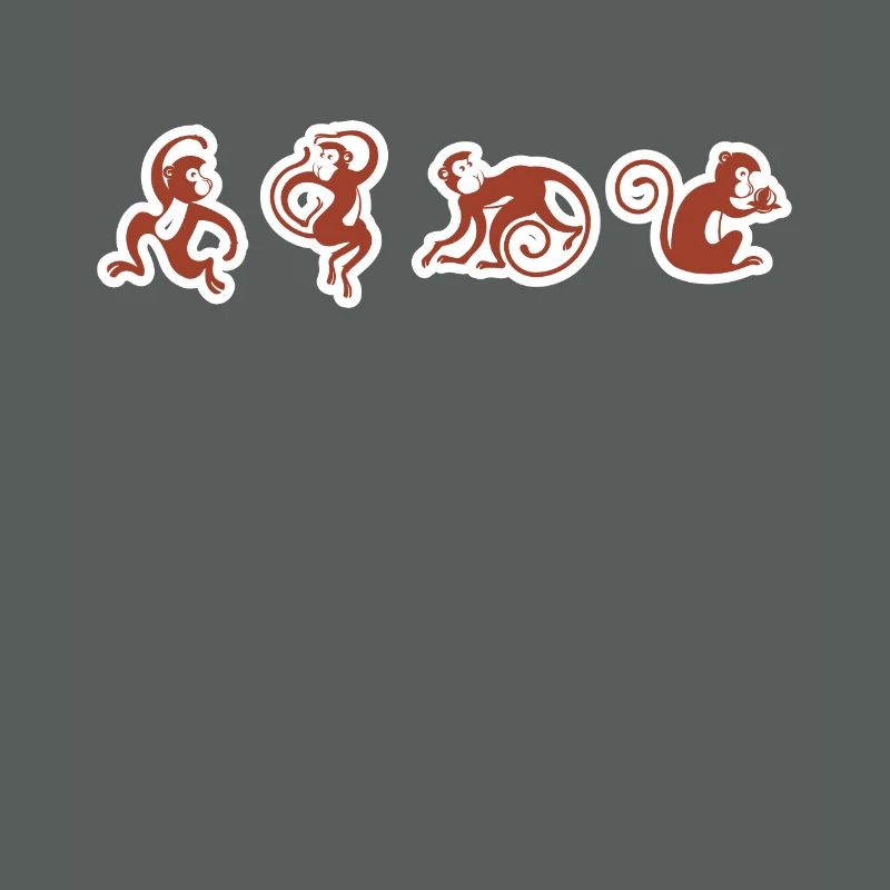 Monkey circus monkey funny design graphic