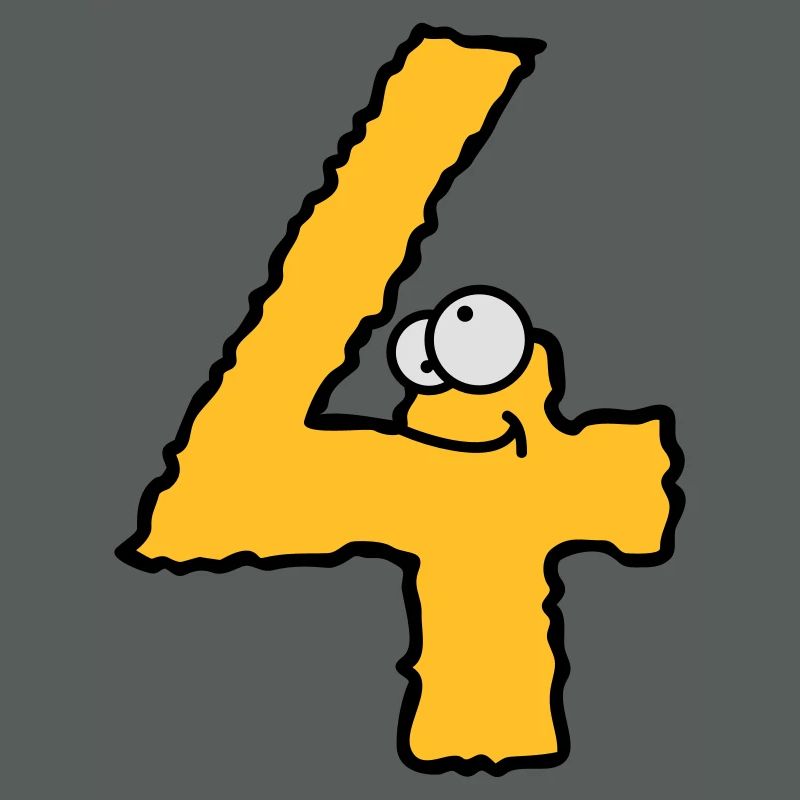 Lustiges 4 Vier Comic Monster
