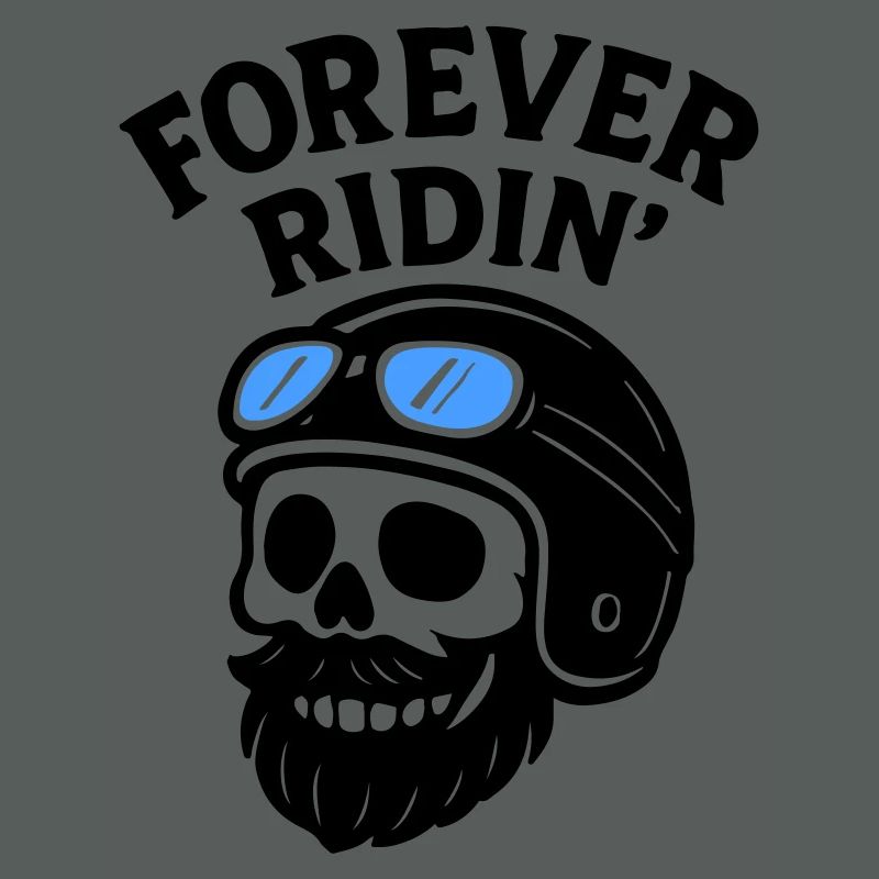 Biker Skull Motorcycle