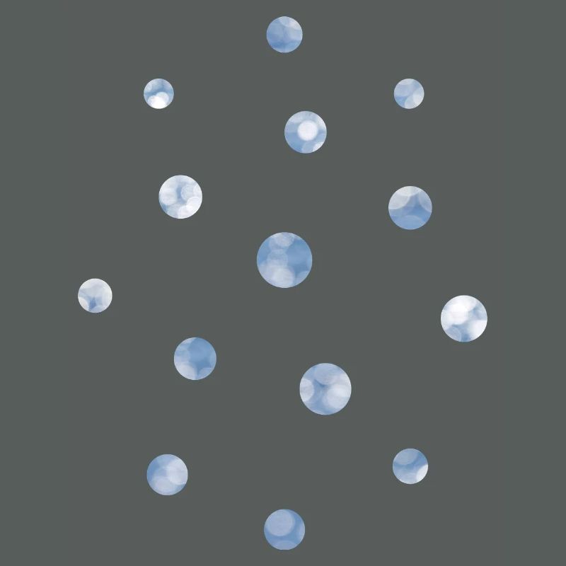 Blue Bokeh Light Points Pattern