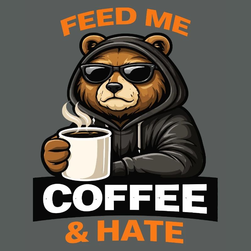 Grumpy Bear Coffee Attitude