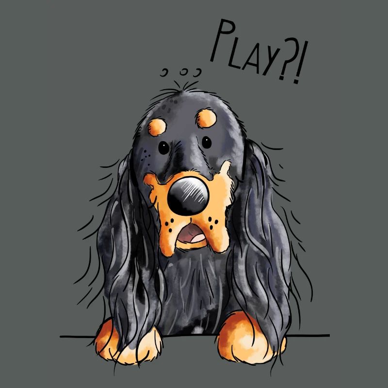 Gordon Setter - Hund - Dog - Hunde - Comic