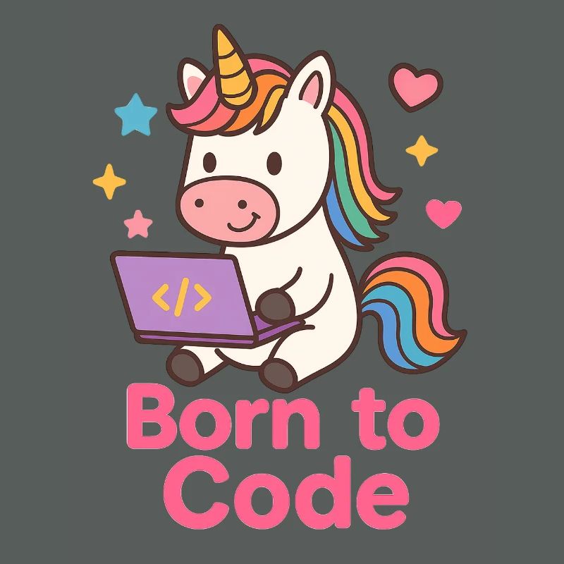 programmierendes Einhorn