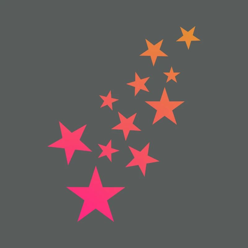 Star asterisk pattern decoration
