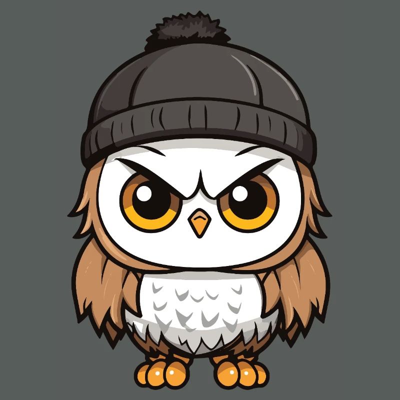 Eule Comic Winter Cozy