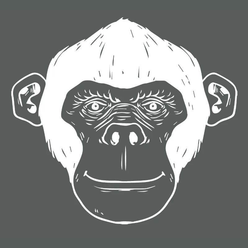 Monkey chimpanzee monkey face gift monkey