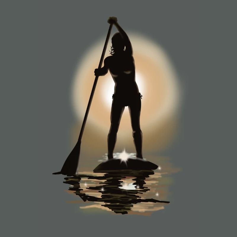 paddle boarding