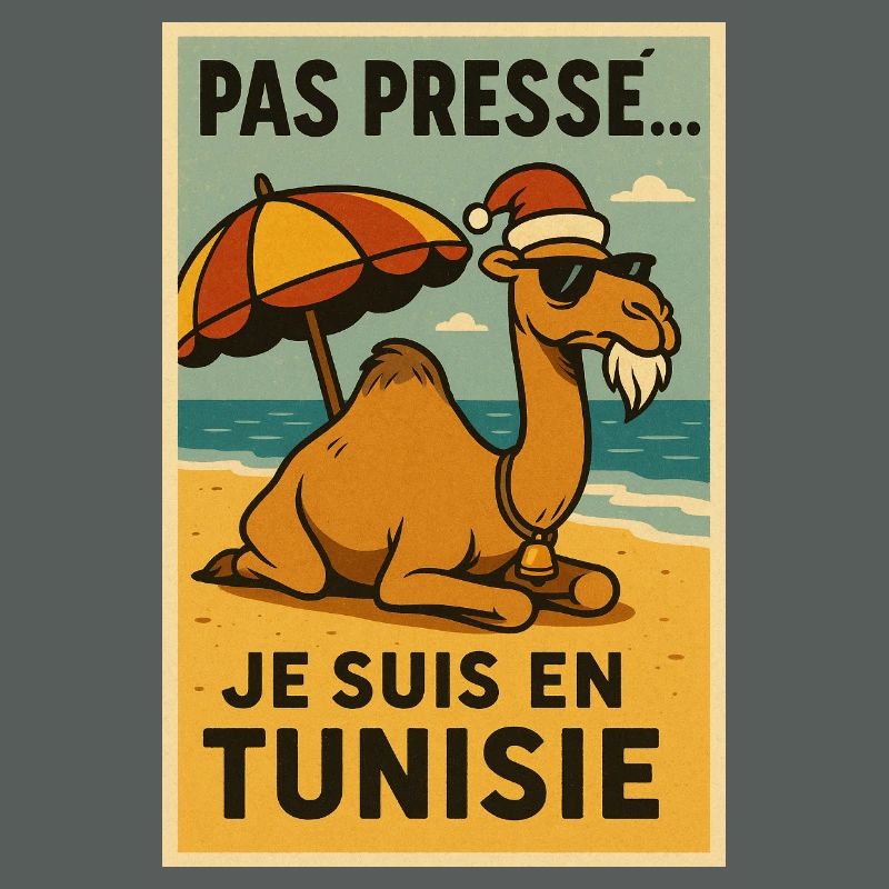 Weihnachtskamel in Tunesien