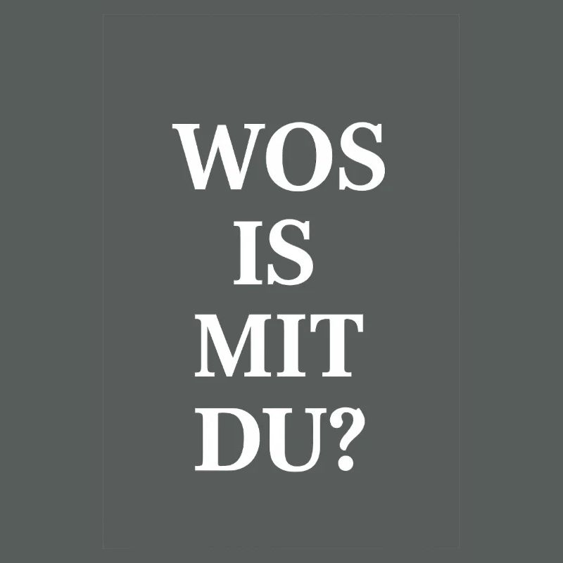 Was ist mit dir? Serif Kontrast