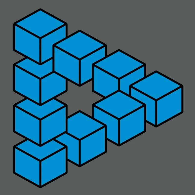Optical illusion - Impossible figure