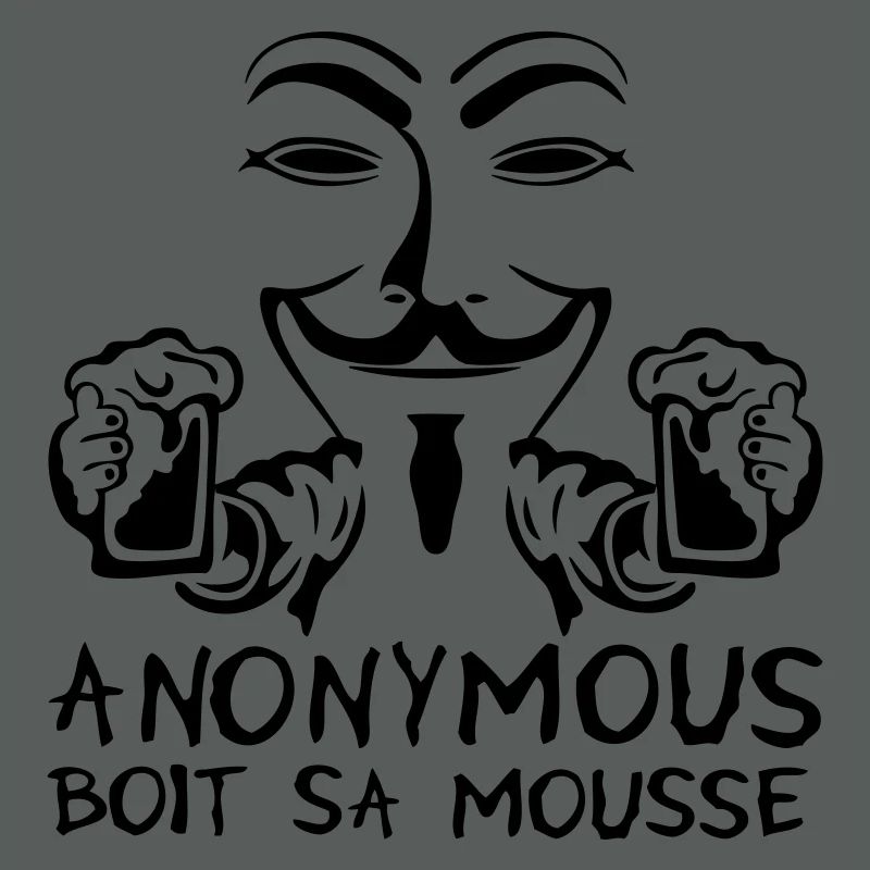 anonymous boit mousse biere alcool humou