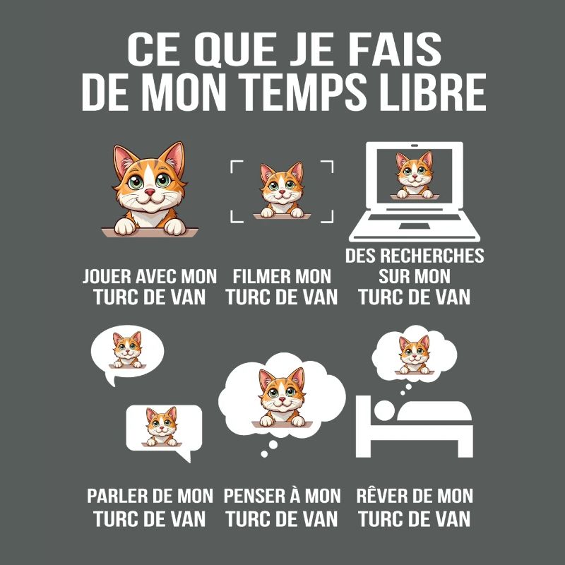 Ce que je fais de mon temps libre Chat Turc de Van