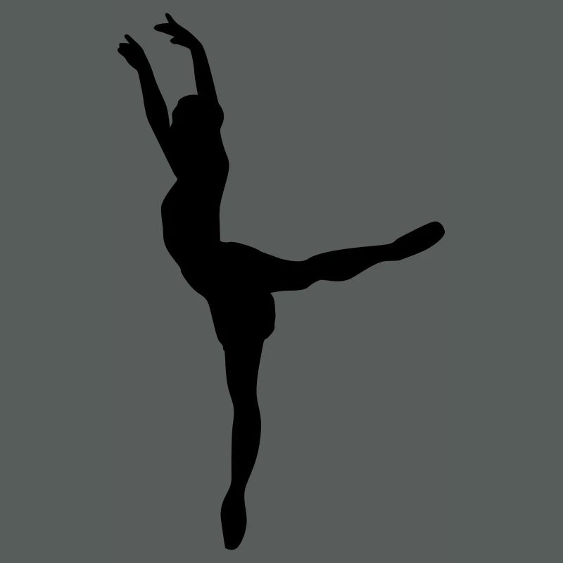Vector Ballet dancer Silhouette
