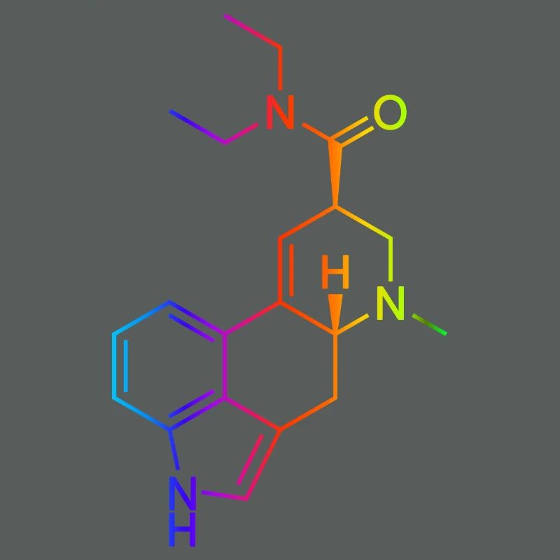 LSD Molécule Coloré
