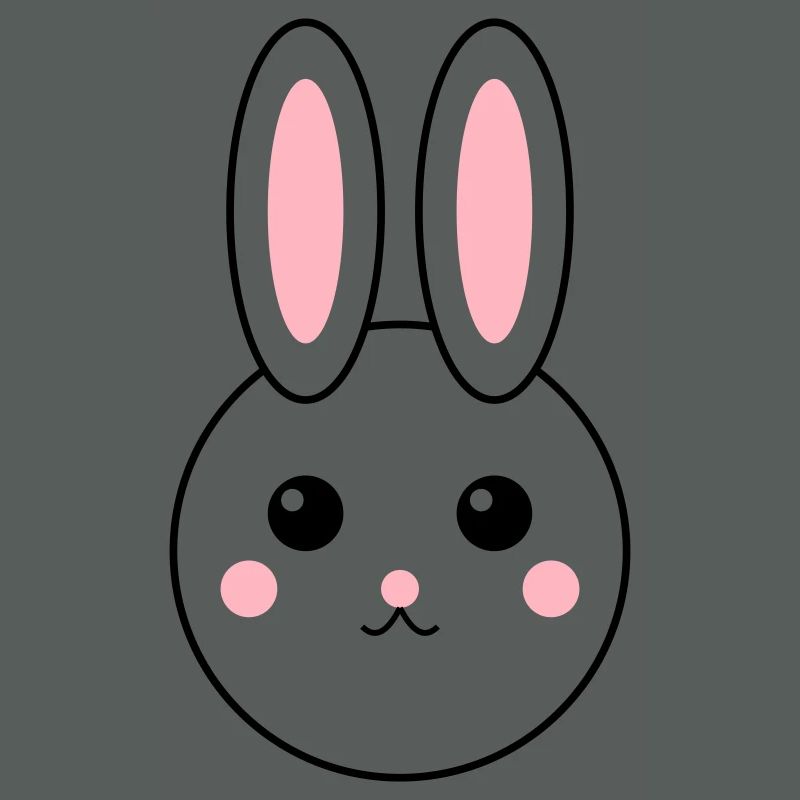 Conception de lapin abstrait coloré