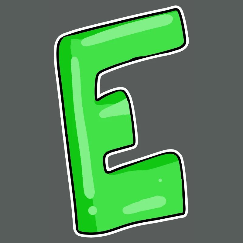 Letter E Initial point