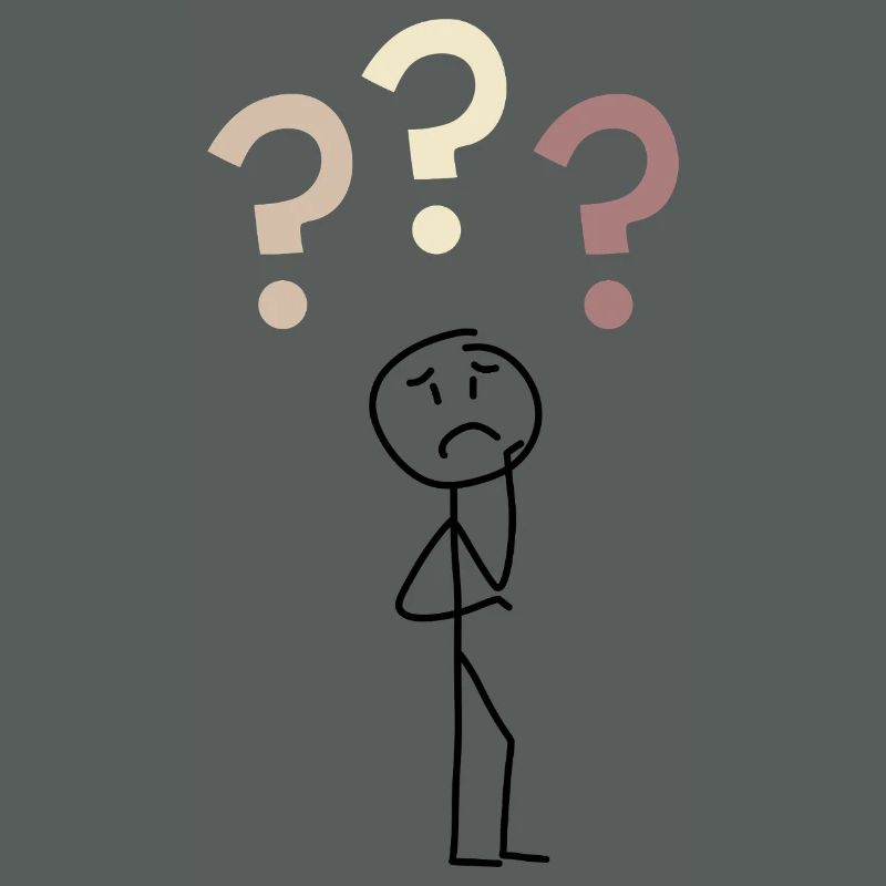 Three Question Marks – Minimal Mystery Design