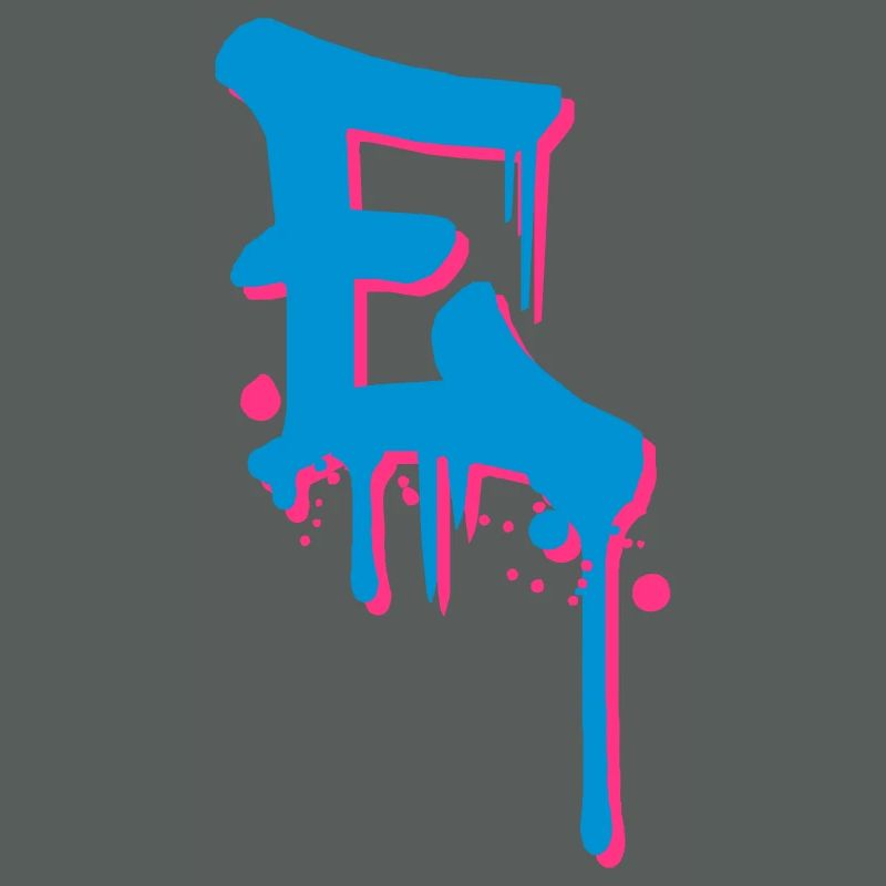 Graffiti E tombe jet de sang Farbklex