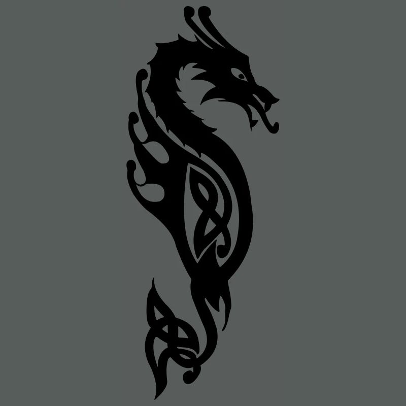 Monströse Seeschlange oder Drachenvektor