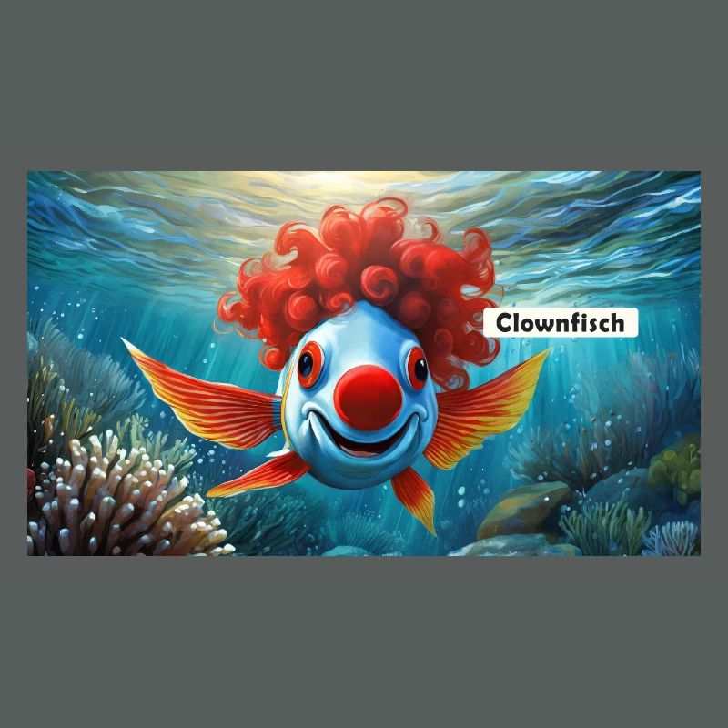 Pun ambiguous german expression - Clownfisch