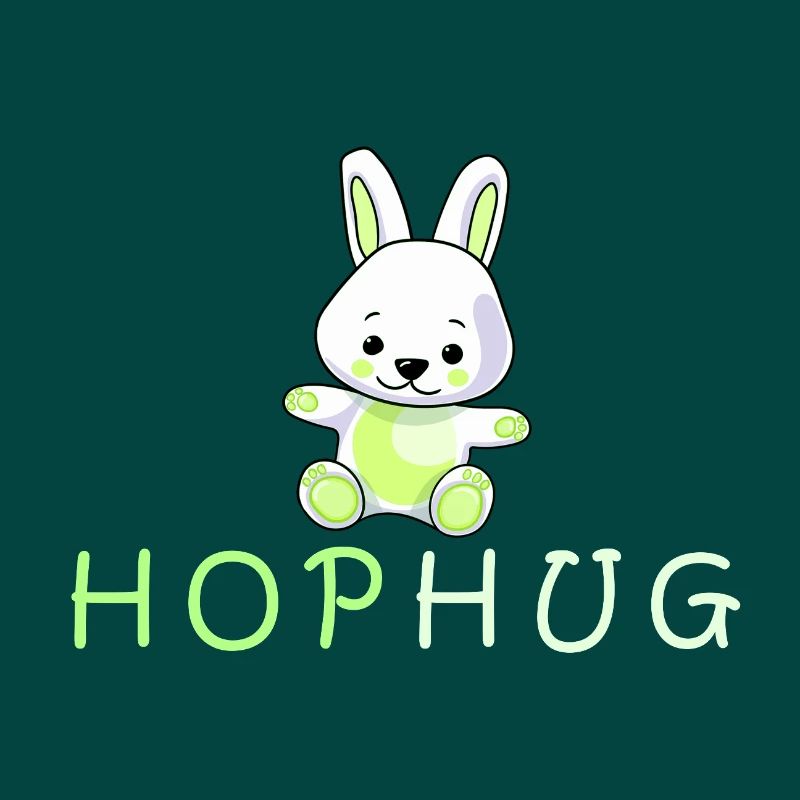 conception de baiser de main de lapin aimant