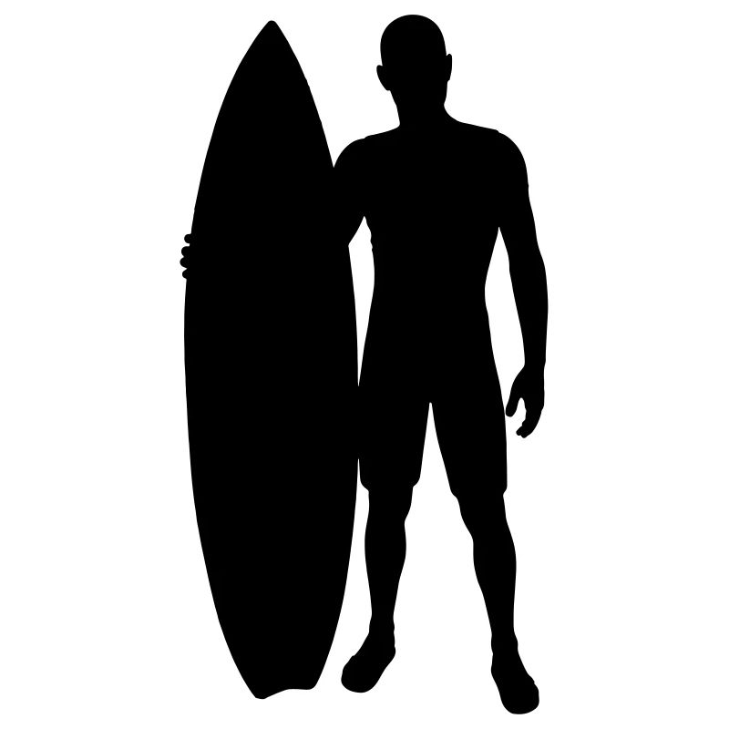 Surfer with surfboard