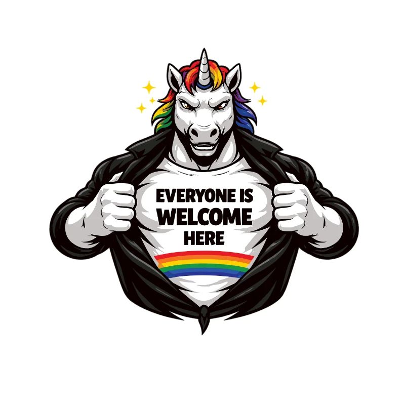 Diversity & Respect Rainbow Statement Design