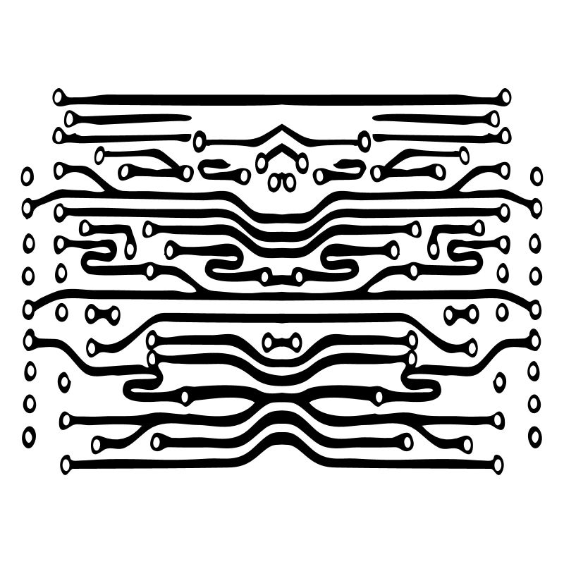 design lines microchip disk pattern cool lines