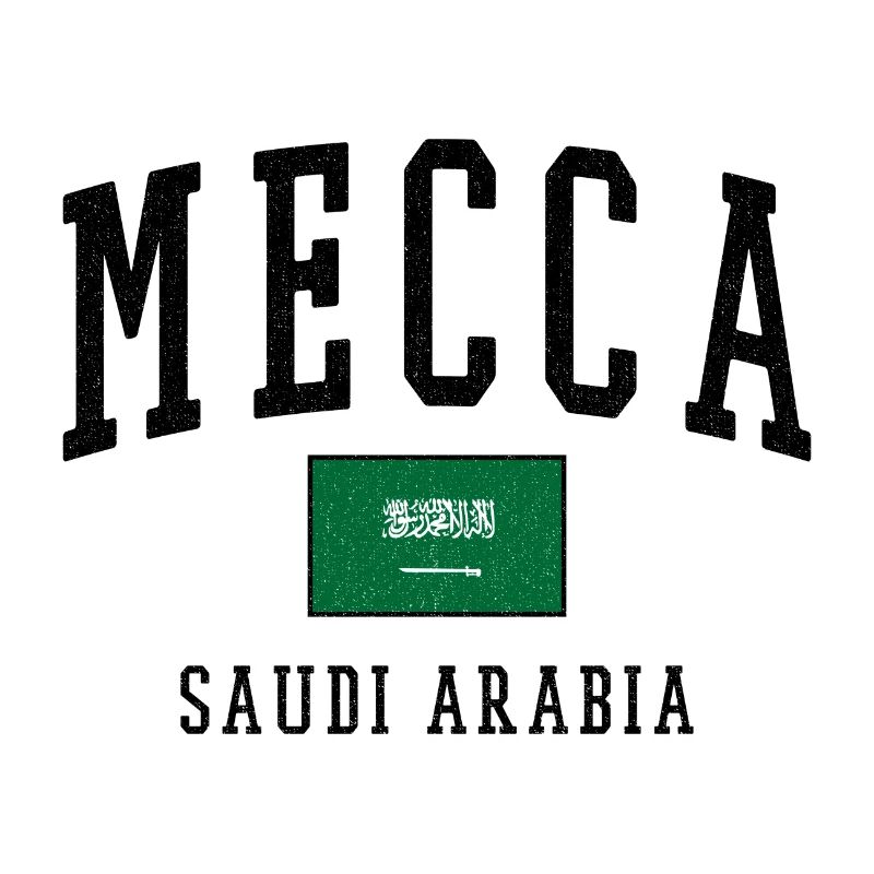 Mecca Saudi Arabia Flag Design