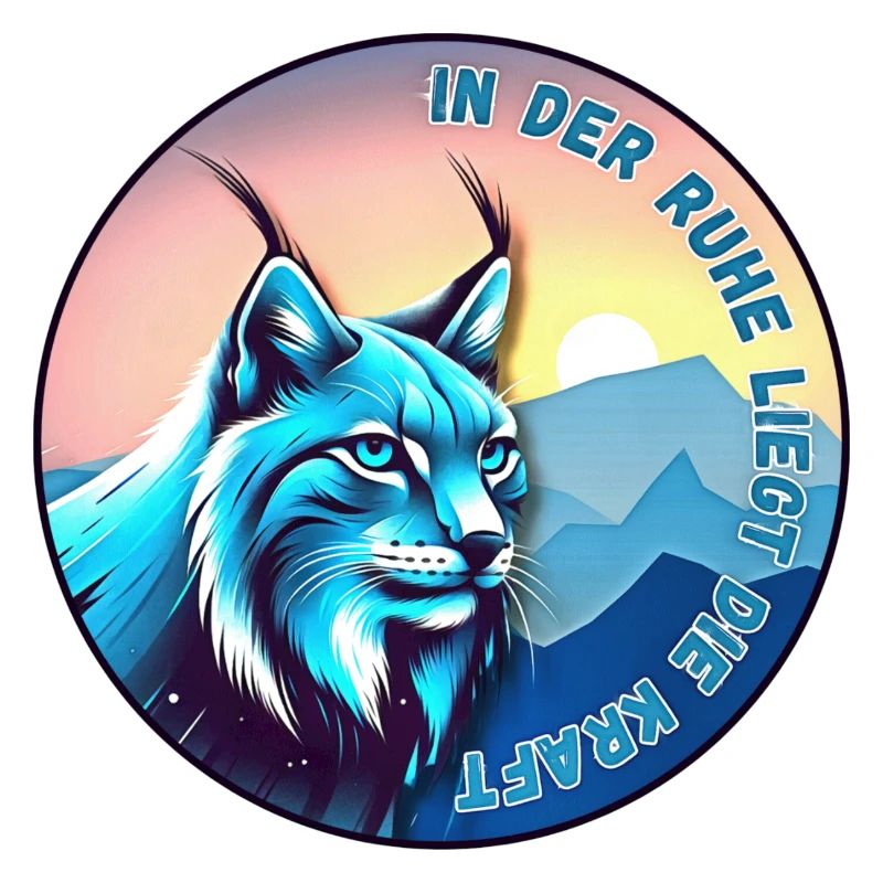 Lynx au coucher du soleil – paix et force