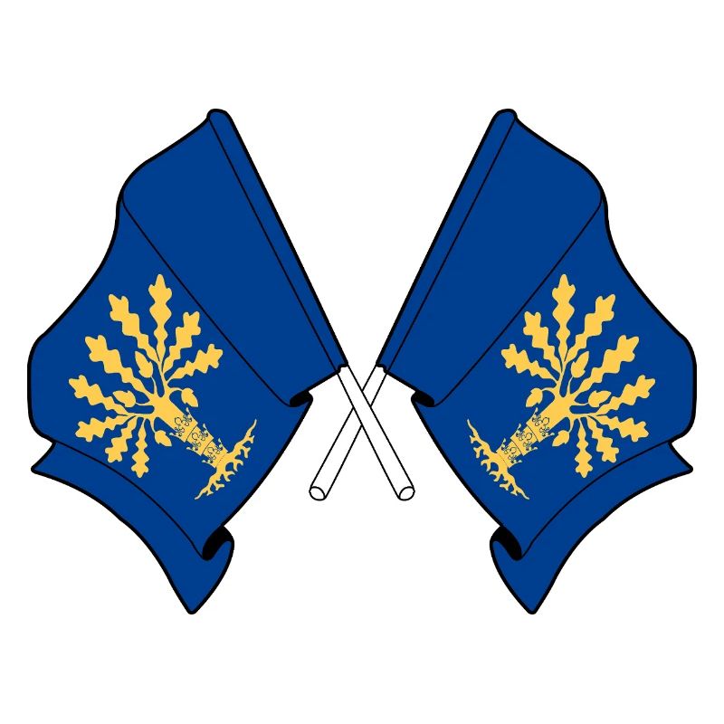 Blekinge, Suède – Double drapeau