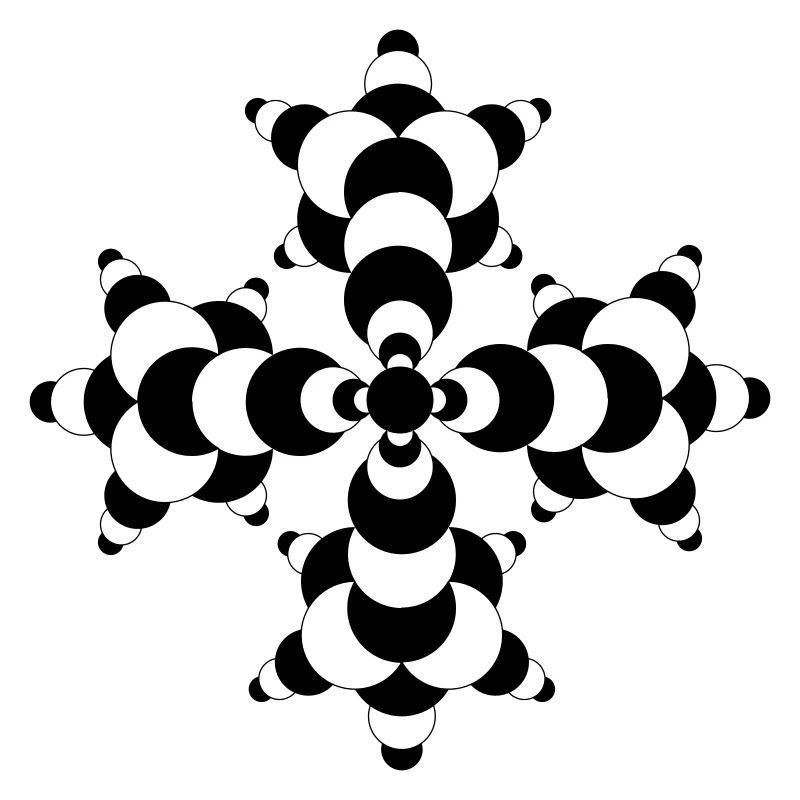 Fractal Molecule Crop Circle