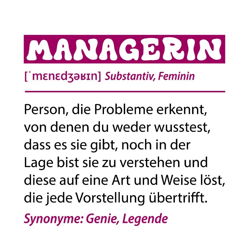 Manager Definition Funny Profession Saying Office