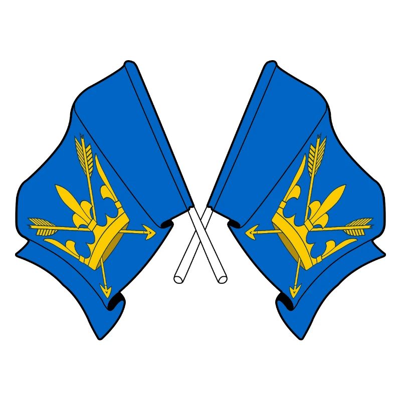 Suffolk Flags Crossed