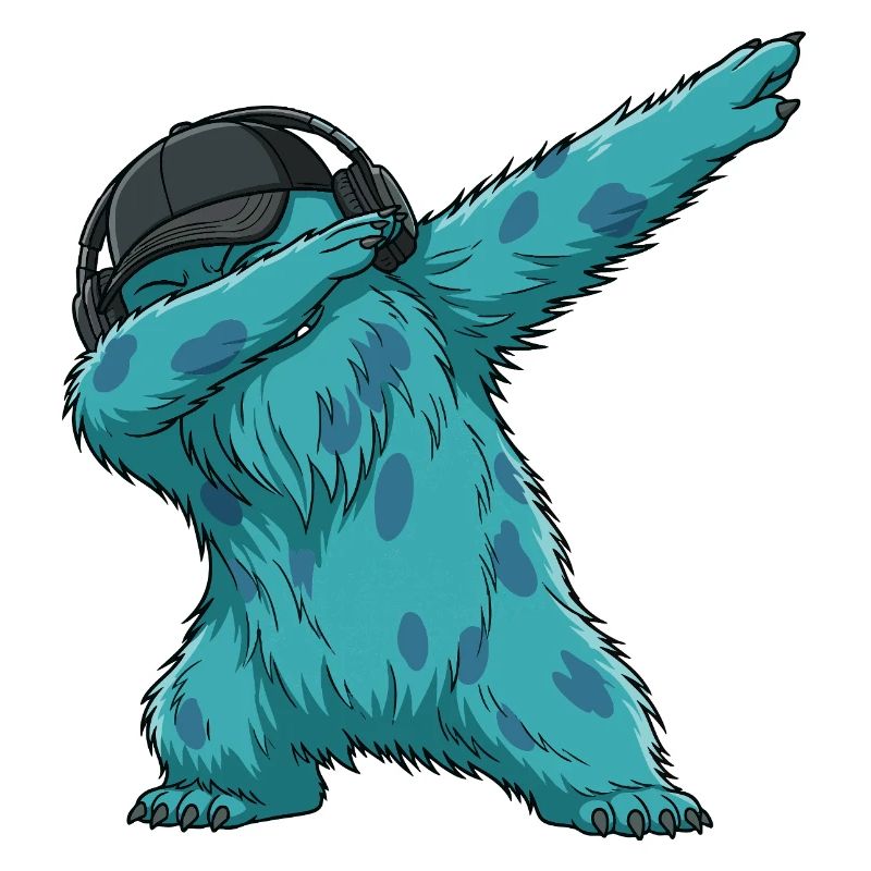 Danse de la danse fluffo du monstre Fluffonster