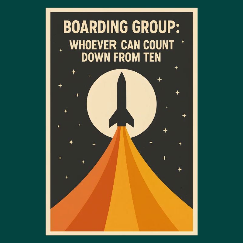 Countdown Boarding | Rocket Space Humor