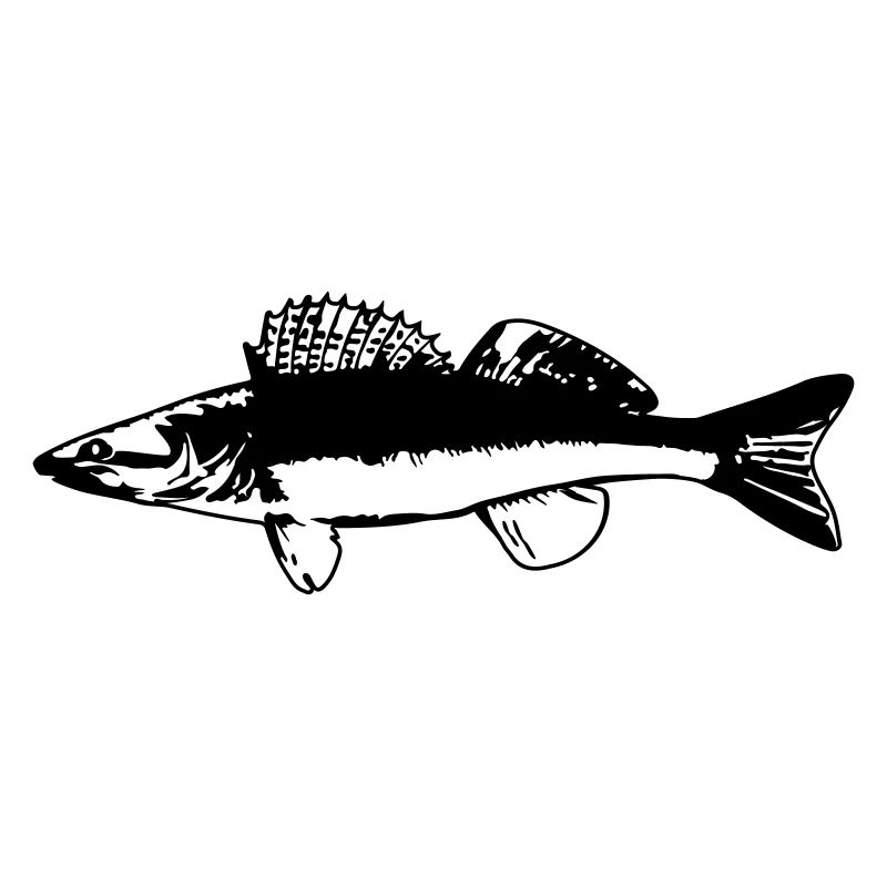 Poisson dans l’eau design sur bleu
