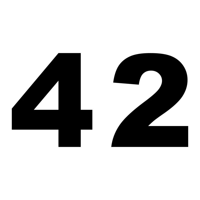 Number - 42 – Forty Two