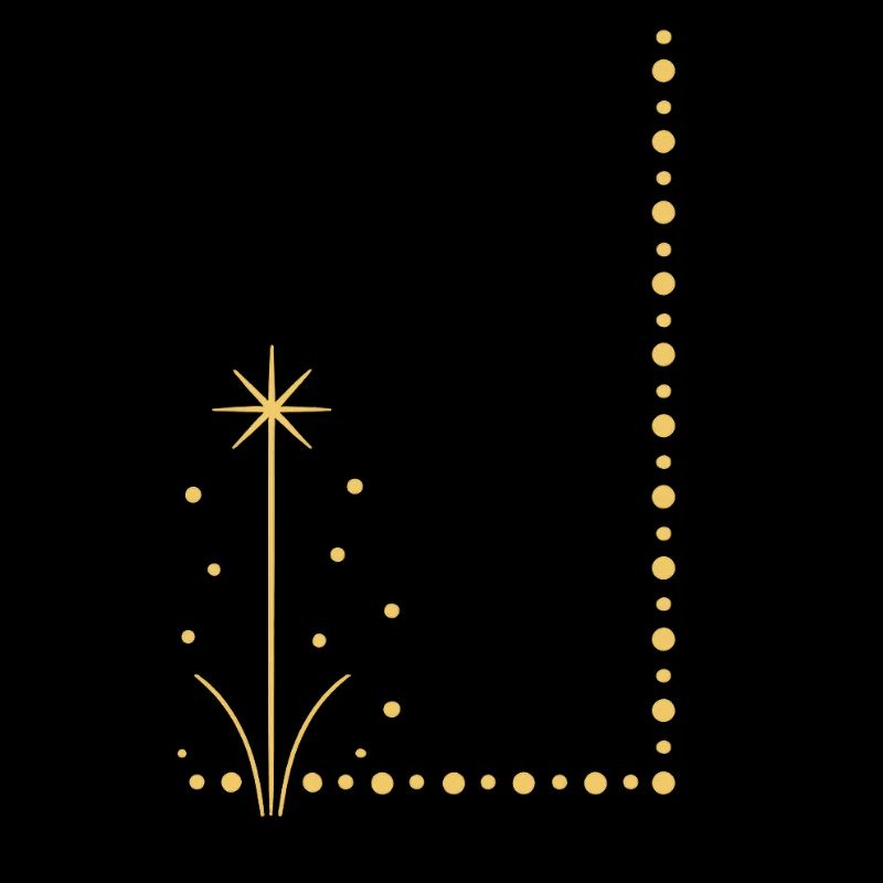 Goldene Sternpflanze am Rand