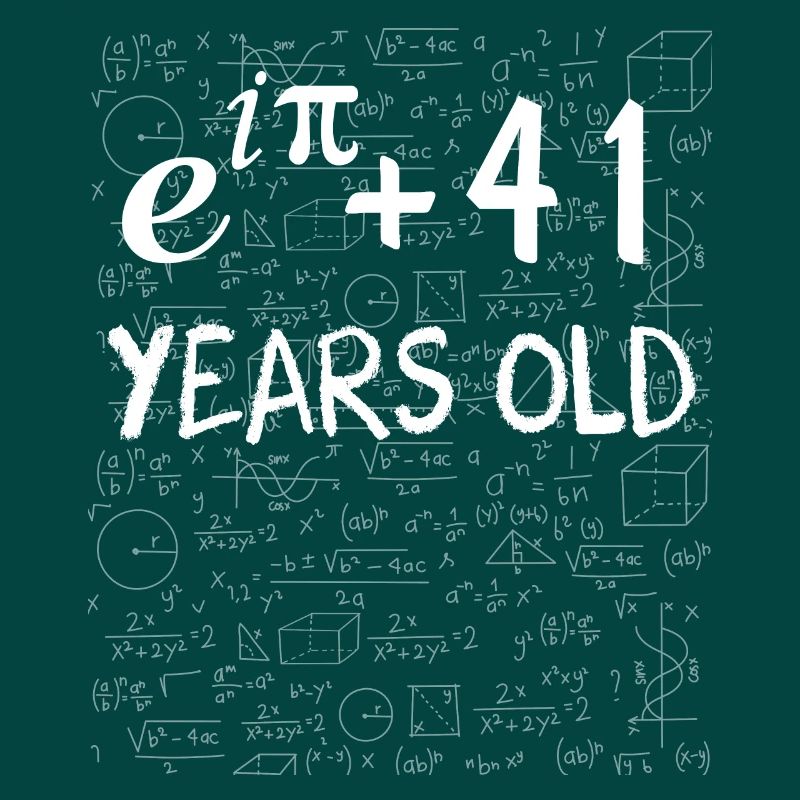 40th birthday 40 years Euler Identity math gift