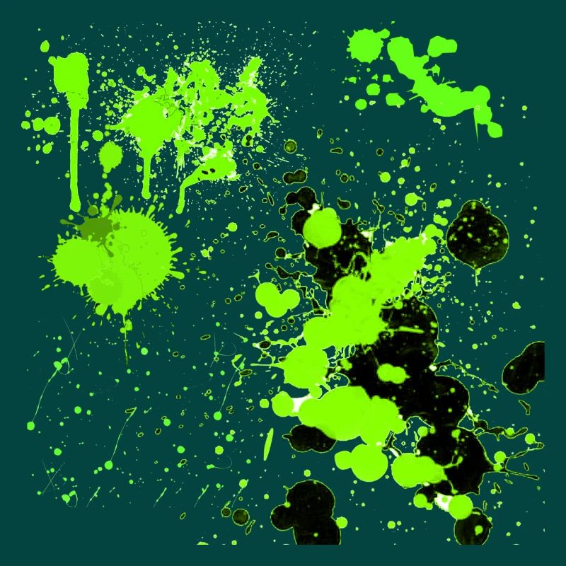 Green splatter