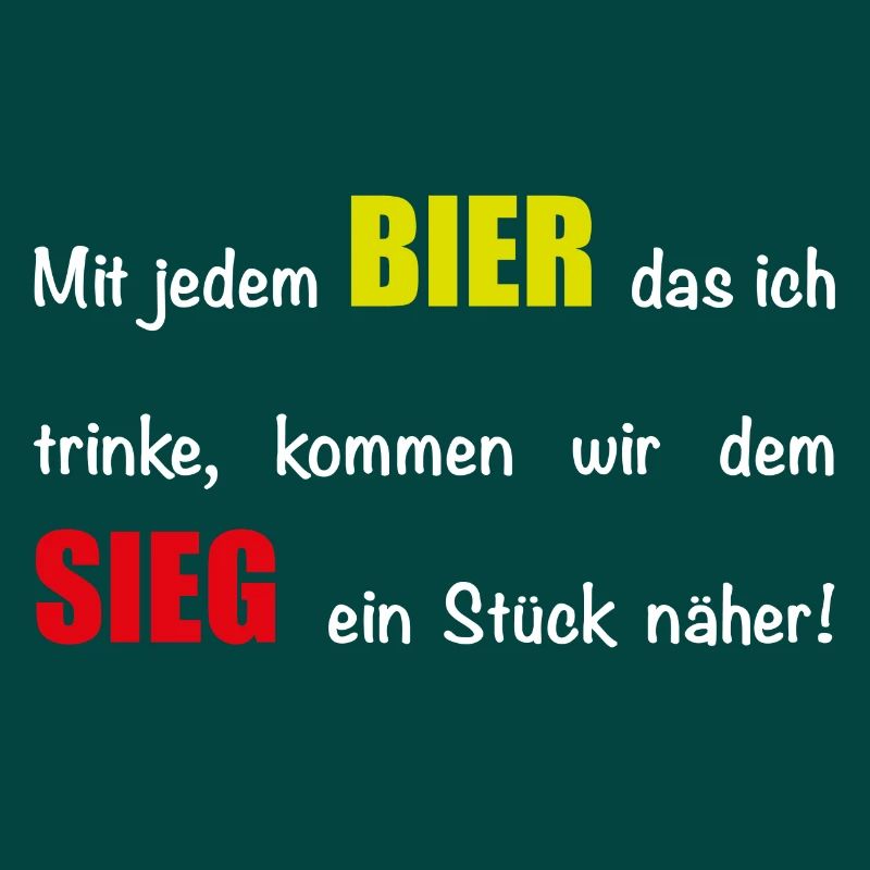 Mit jedem Bier - schwarz