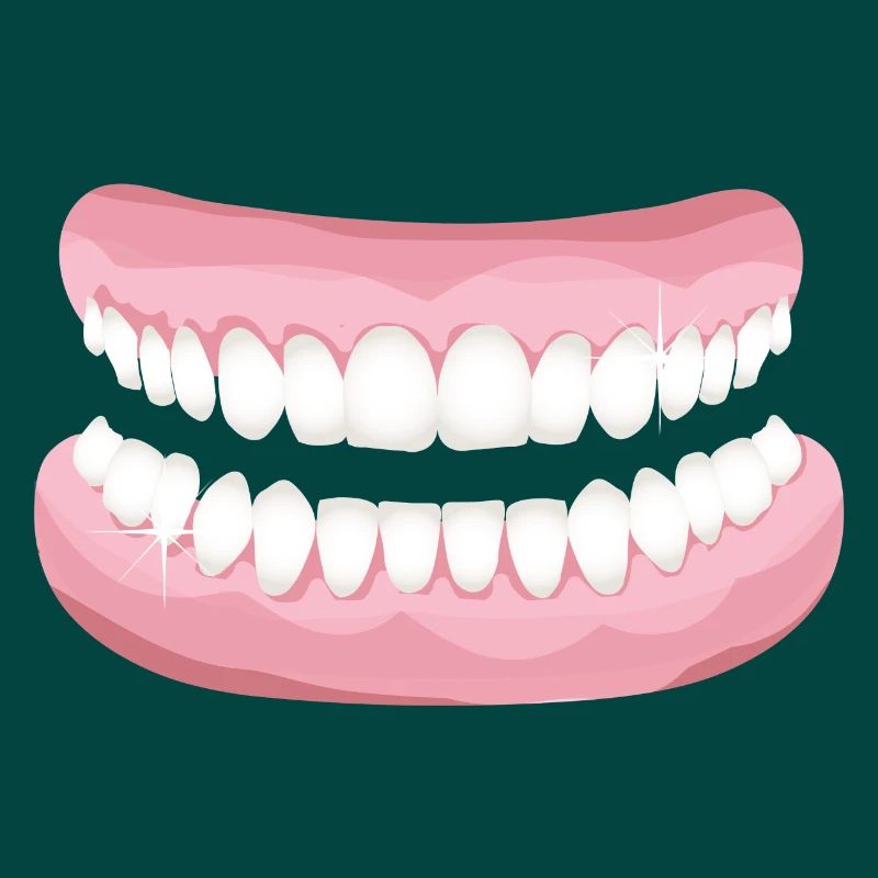 bright teeth with sparkling clean teeth
