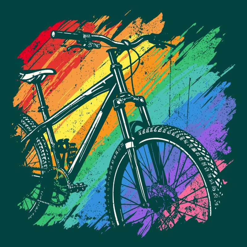Impression d’art de vélo vibrant