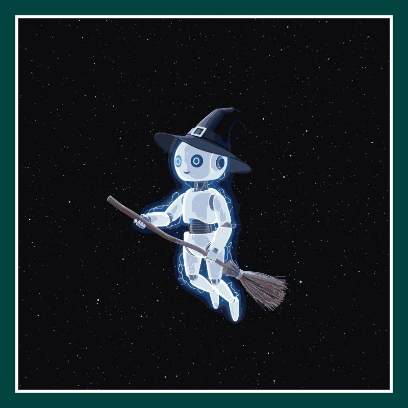 Robot sorcière dans l'espace