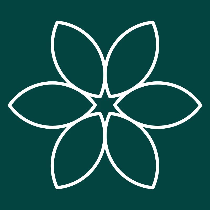Fleur blanche unie