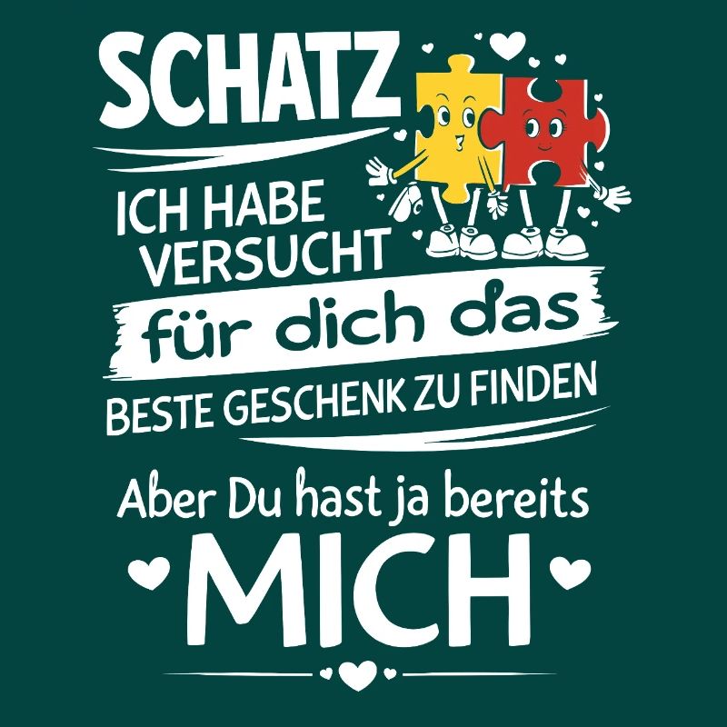 Schatz Geschenk Spruch Puzzleherz